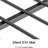 Metal Full Over Bunk Bed For Bedroom, High Weight Capacity, Design, Exchangeable , No Box Spring, Simple Installation Classic Square In Metal, , Spring