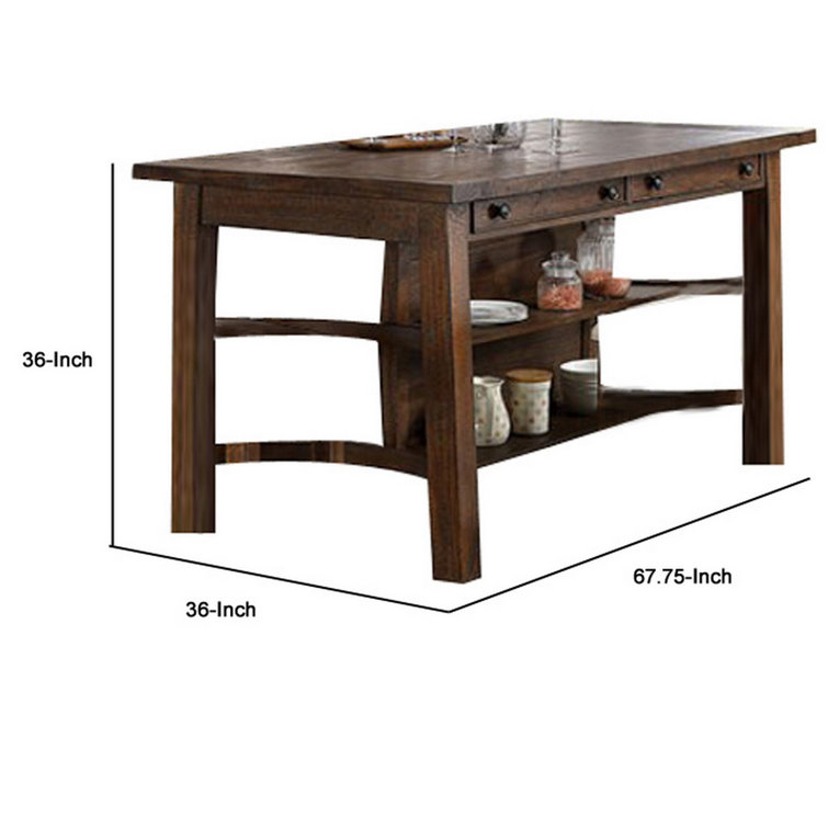 Loon Peak® Solid Wood Dining Table - Wayfair Canada