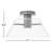 Hales - 17 Inch LED Semi Flush with Clear Glass-100784902