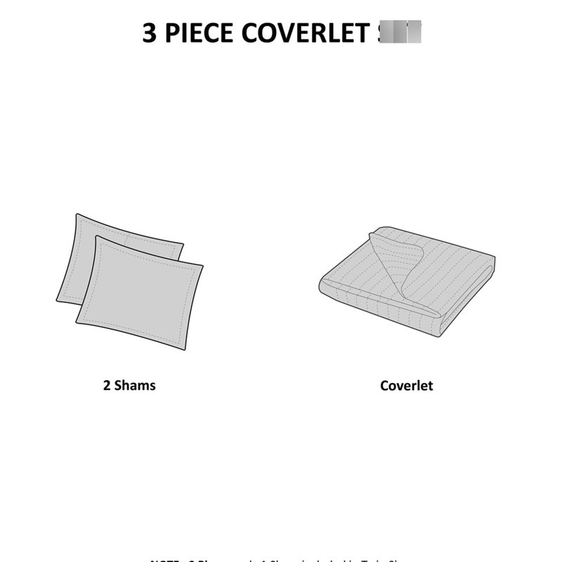 Literie 3 pièces réversible kaki pour lit double / grand lit - Aspect, ingrédient à carreaux carrés, chiffon lavable à la machine