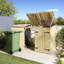 Wooden Triple Bin Store