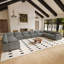 Canapé 8 places en chenille imperméable en forme de U avec double assise d'angle-1179124367