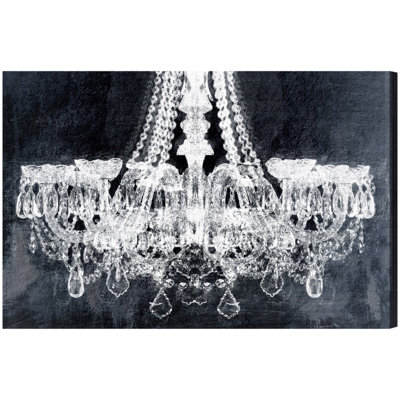 «Fashion and Glam Breakfast at Tiffany's Chandelier», reproduction sur toile tendue