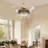 42" Modern Crystal Ceiling Fan Light with Remote Control