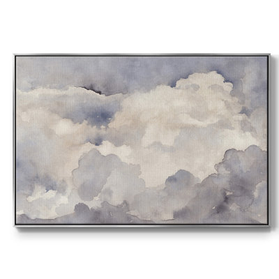 «Clouds In Neutral I», peinture sur toile encadrée