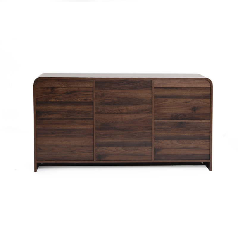 59.1'' Mid-Century Modern Sideboard Cabinet with Rounded Corners