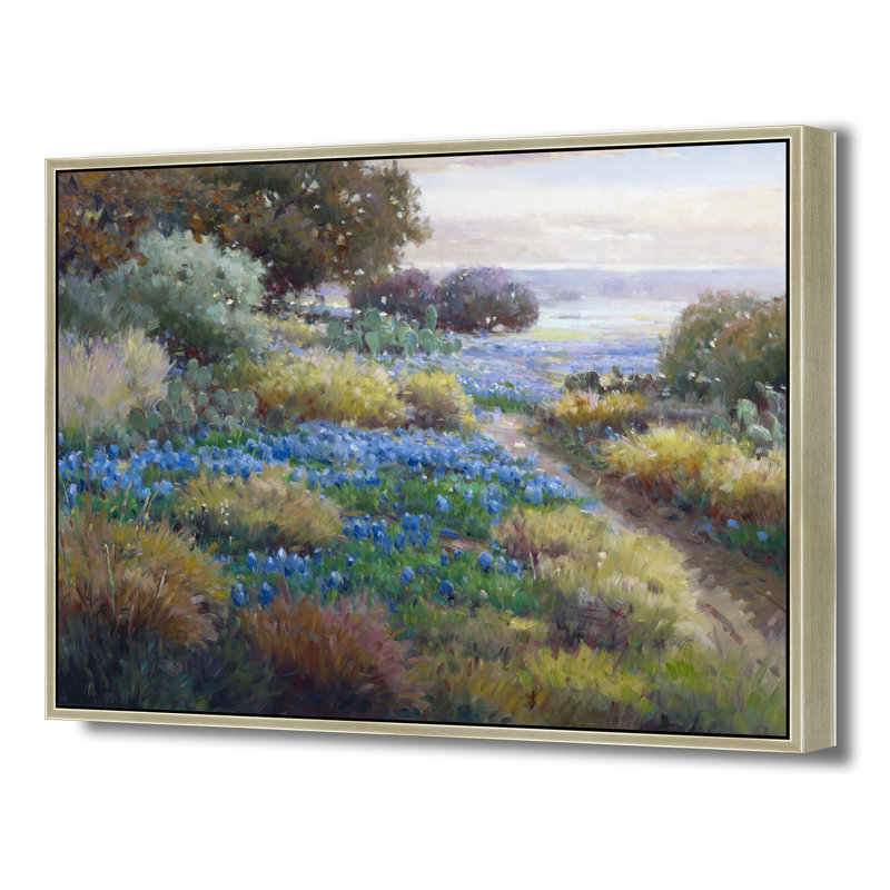 Bluebonnet Light Print, Brown, 32" H x 42" W