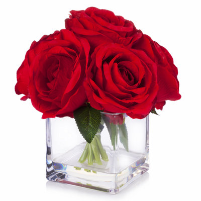 Centre de table rose dans un vase
