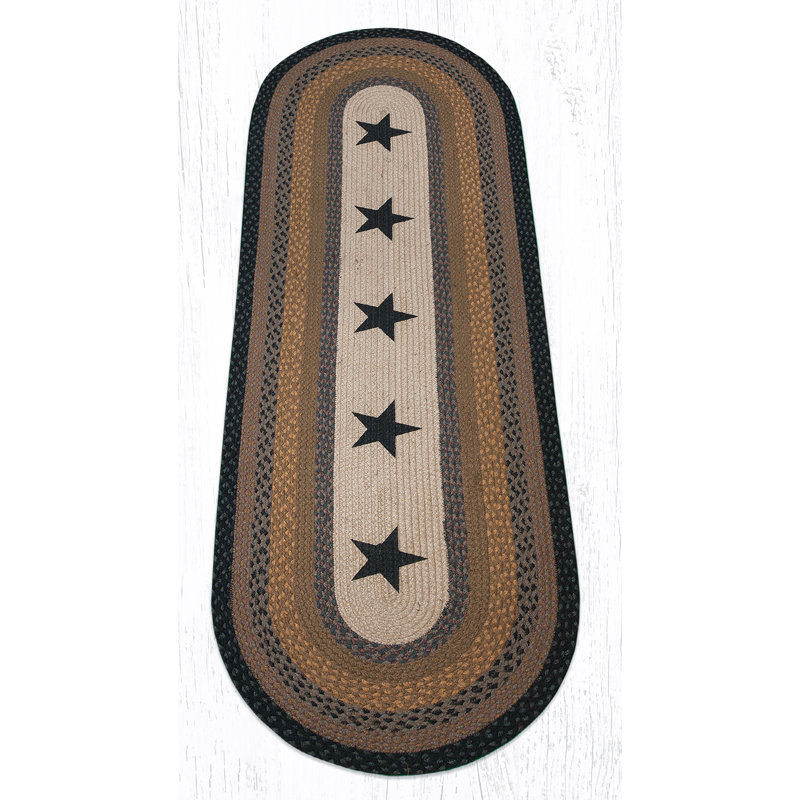  Tapis ovale noir 2 pi x 6 pi OP-99, Tapis de couloir 2 pi x 6 pi