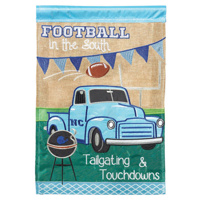 Drapeau de jardin Casina Tailgate en polyester 2 côtés 1 pi 5 po x 1 pi