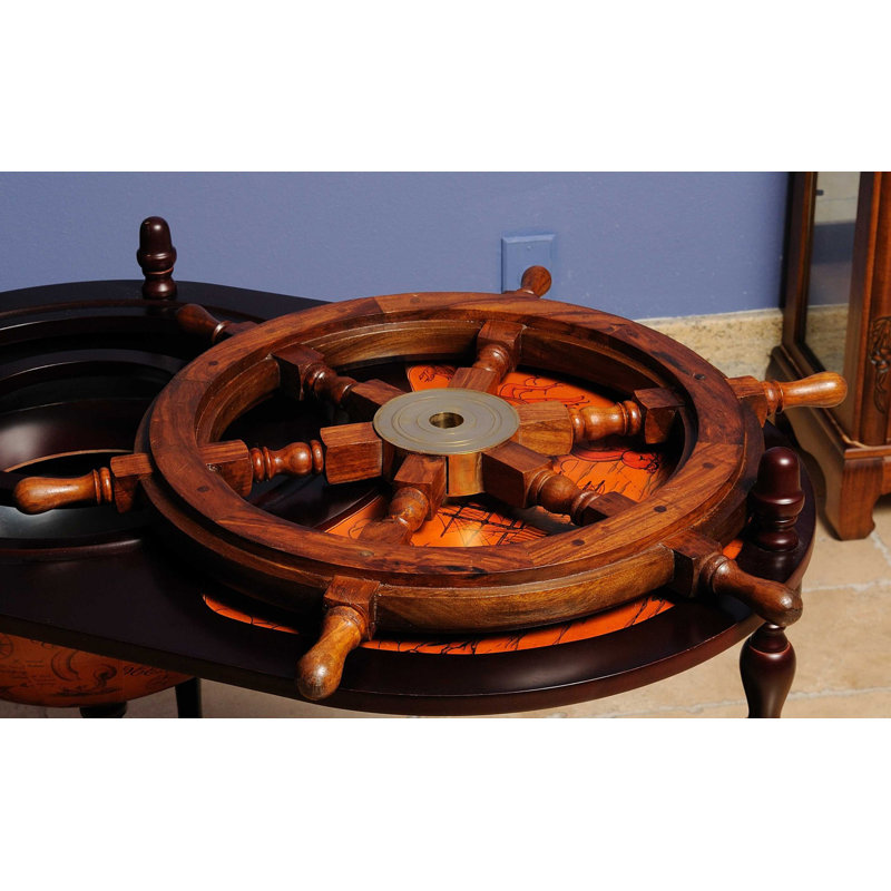 Roue de bateau 24 po x 24 po x 2 po, H 2 po x l 24 po x P 24 po