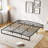 Low Bed Frame, 10 Inch Heavy Duty Metal Platform with Steel Slats, Noise-Free Mattress Foundation, Easy Assembly, No Box Spring Needed, Black