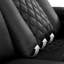 Fauteuil de jeu inclinable 91,78 po à trois moteurs en cuir Geniue