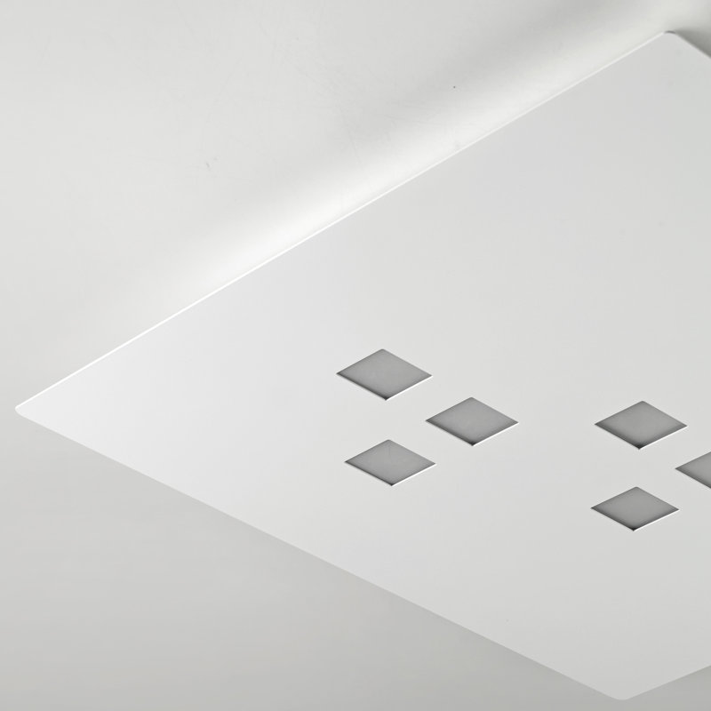 Plateau LED Flush Mount, White