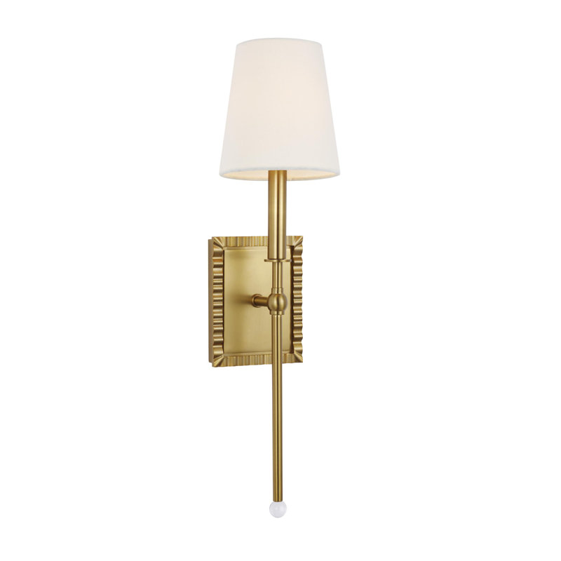 Baxley 1 - Light Armed Sconce, Burnished Brass