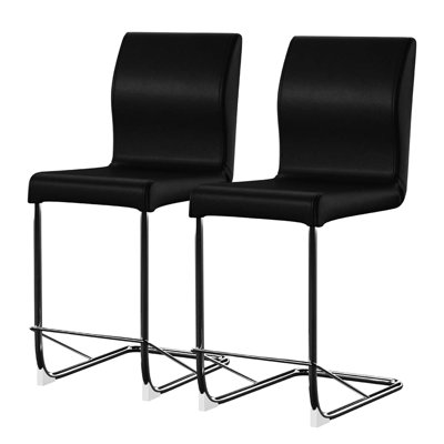 2 chaises de salle à manger rembourrées, fabrication de pieds, aspect de salon chic et espace de repos élégant