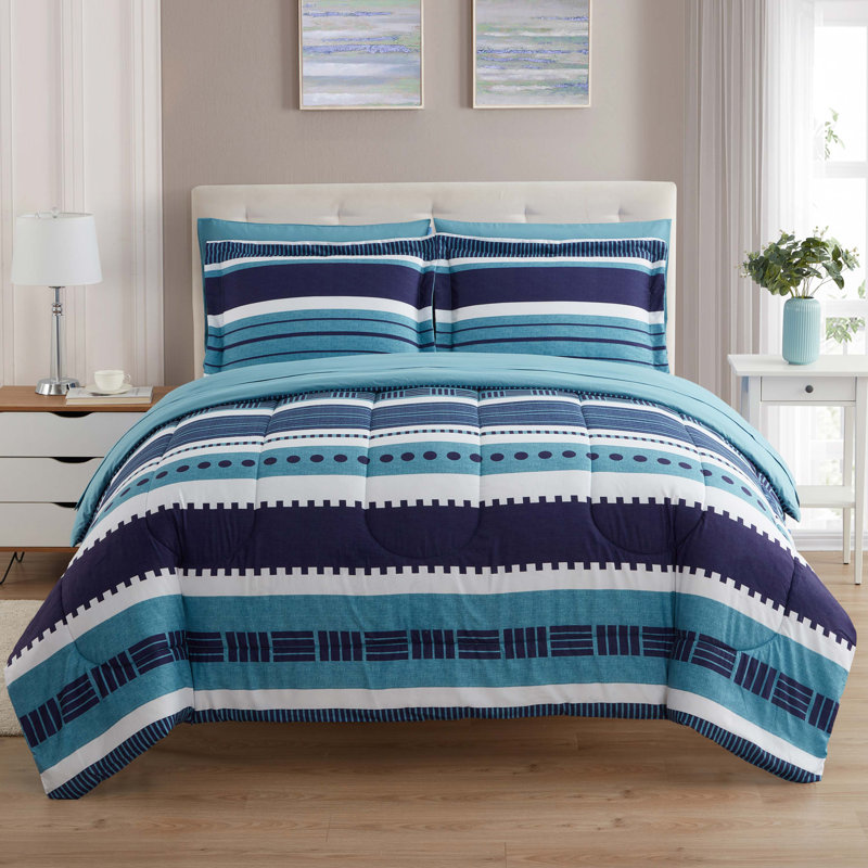 Marino Twin Reversible Down Alternative Microfiber Bed Set