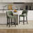 Upholstered Counter Height Bar Stool With Solid Wood Legs Set Of 4-1903564800-1903564813