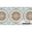 Carreau de céramique à motif de mur 4 po x 4 po Revival Ring