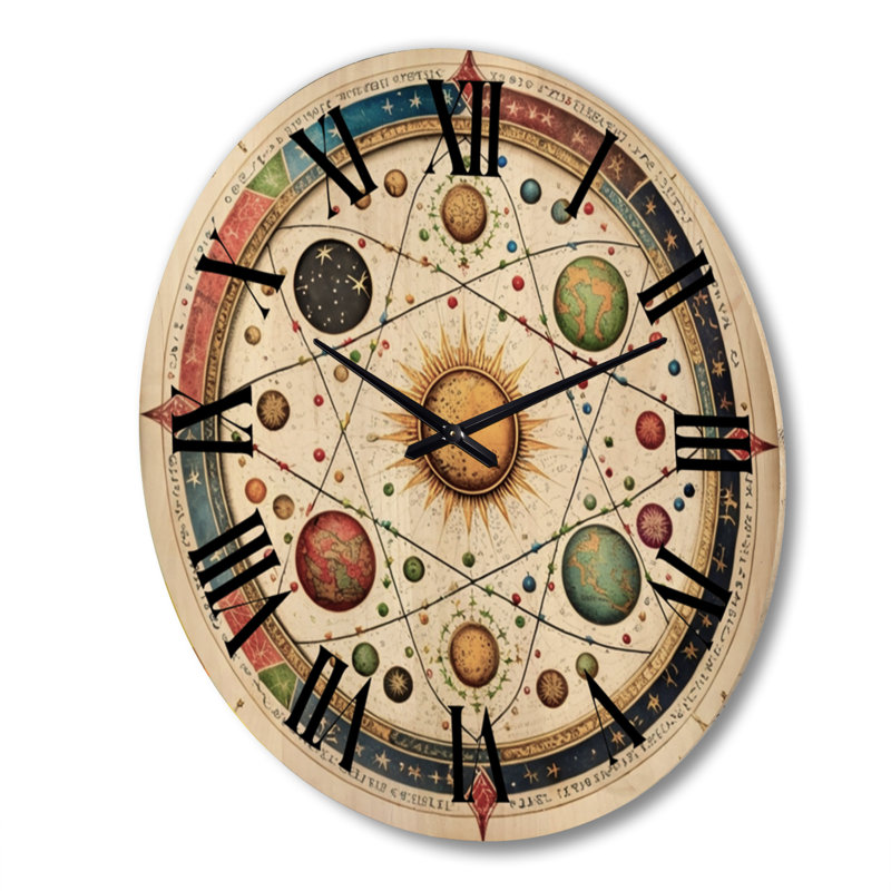 Saraye Solid Wood Wall Clock, Extra Large