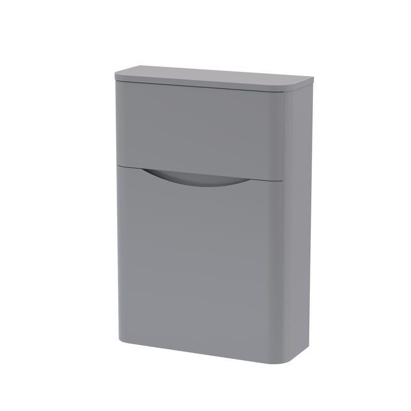 Lunar Bathroom Storage Cabinet, Satin Grey