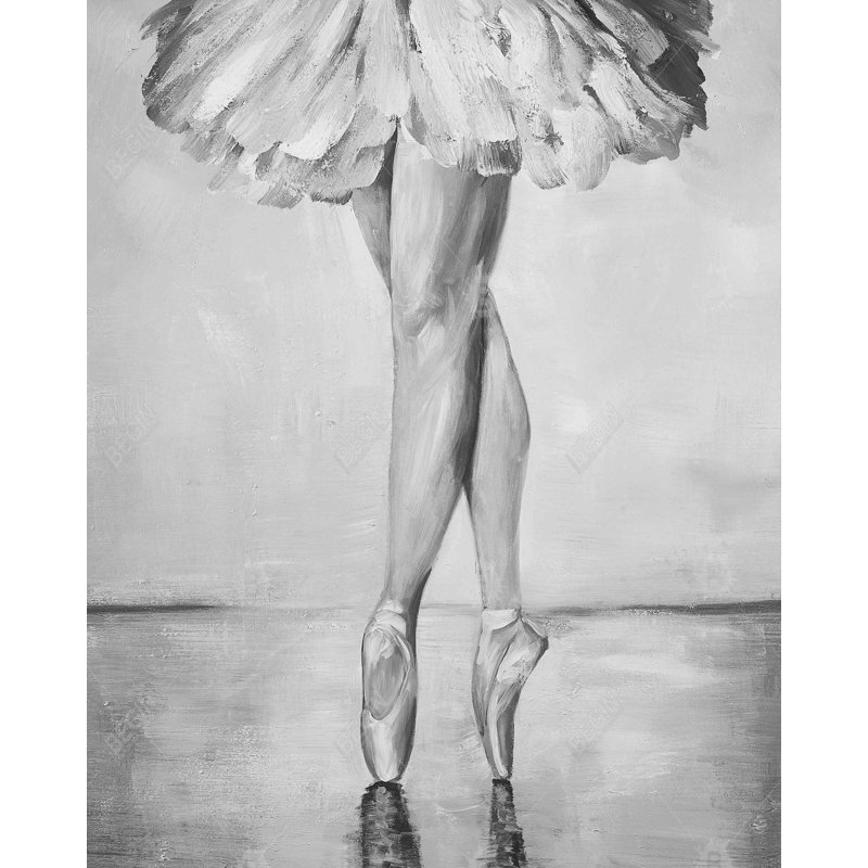 Ballet Classic Steps Print On Canvas, H 60 po x l 48 po