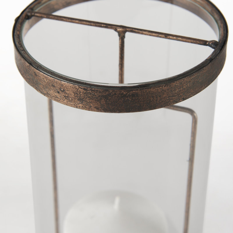 Hurricane Candle Holder, 13" H x 5" W x 5" D