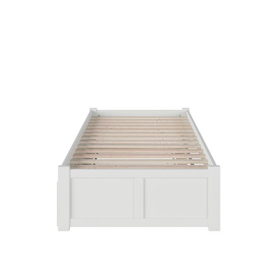 Concorde Solid Wood Platform Bed with Footboard and Trundle