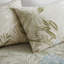 Édredon 6 pièces pour très grand lit avec jupe de lit et taies décoratives, impression tropicale, broderie sur coussins, coton lavable à la machine, y compris les coussins décoratifs