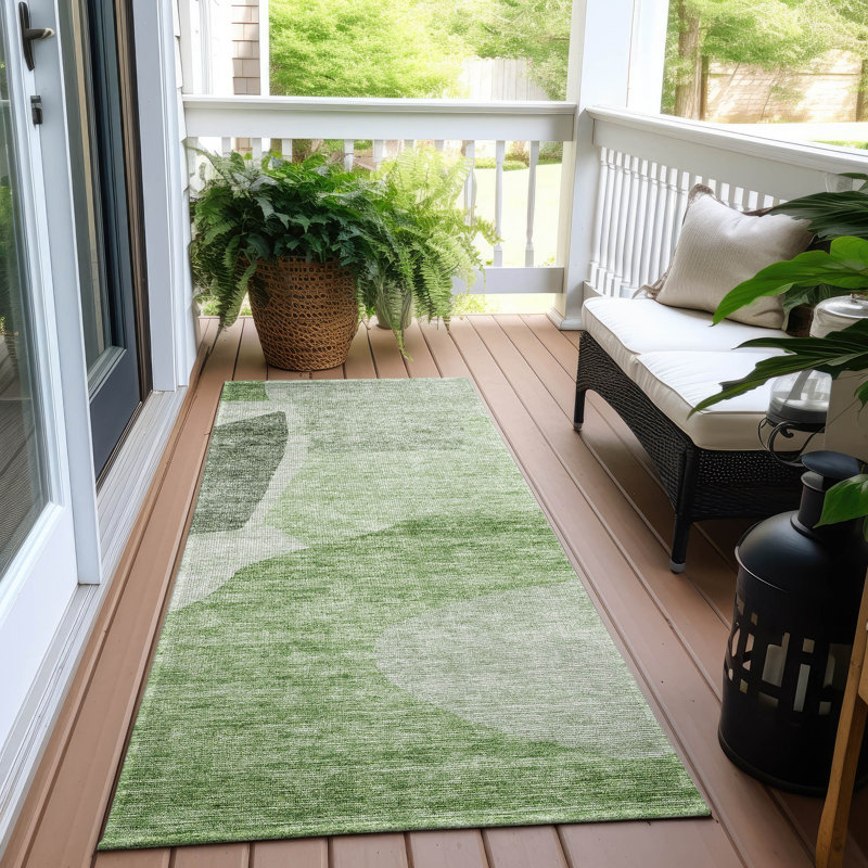 Tapis intérieur / extérieur Charice avec envers antidérapant, Tapis de couloir 2 pi 3 po x 7 pi 6 po