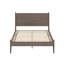 Lit plateforme en bois gris Mid-Century