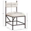 Chaise rembourrée en velours performance Monarch-778588831