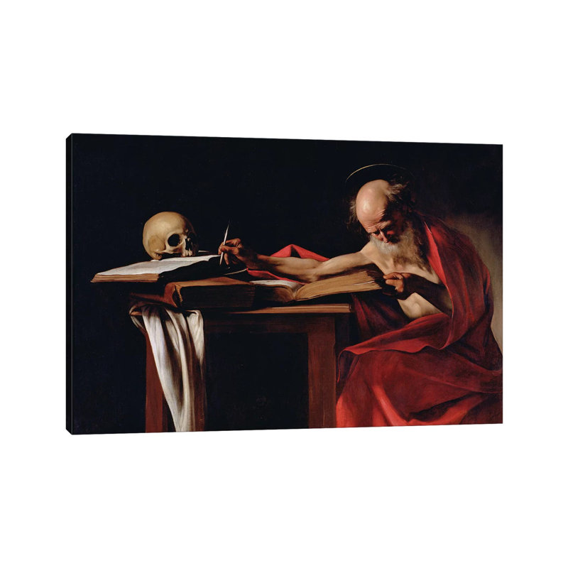 St Jerome écriture, c.1605 - Giclée sur toile tendue avec châssis