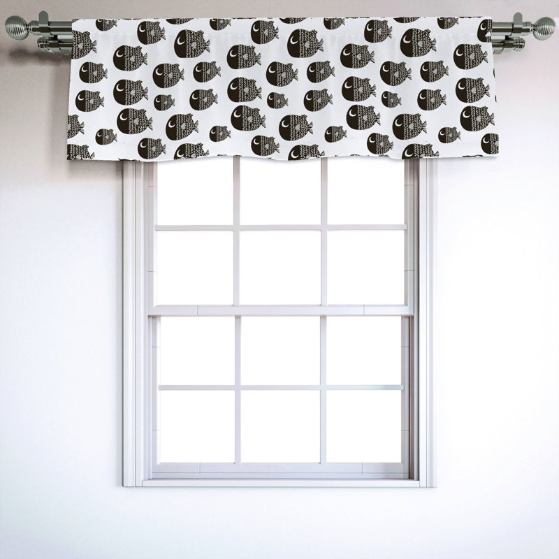 Sateen Ruffled Window Valance