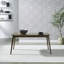 Ensemble de table à pieds 6 pièces avec 1 banc rembourré et 4 chaises Didmarton
