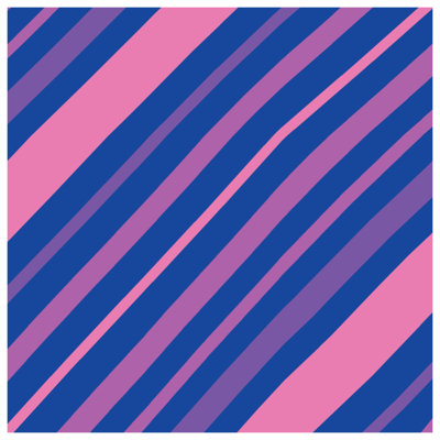 Pink Blue Striped Comforter
