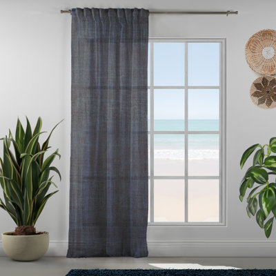 100% Linen  Sheer Extra Long & Extra Wide Custom Made Single Panel
