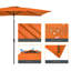 Parasol de marché rectangulaire 120 po x 78 po -454576125