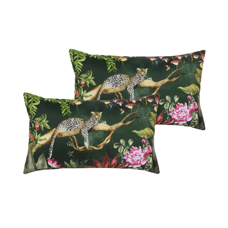 Indoor / Outdoor Rectangular Throw Cushion With Filling