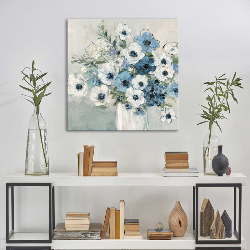 "Playful Anemones" par Sally Swatland, reproduction sur toile, H 36 po x l 36 po x P 1,5 po
