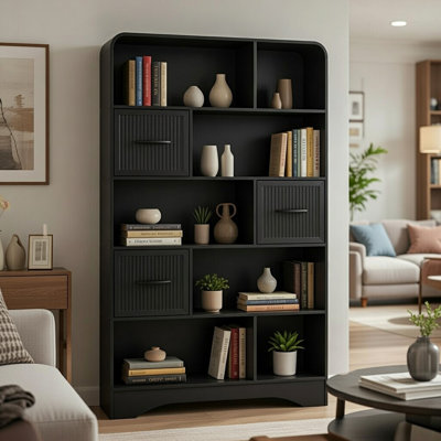 Bookcase 48x70 - Black