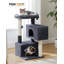 Arbre à chat avec deux grands condos pour que les chats grimpent confortablement-1561360206
