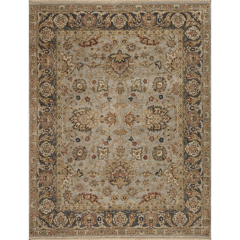 Sovereign Hand Knotted Wool Area Rug, Rectangle 9' x 12'