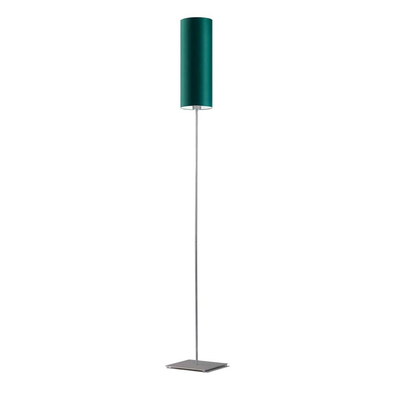 Florencja 165cm Traditional Floor Lamp, Green, Brushed Steel