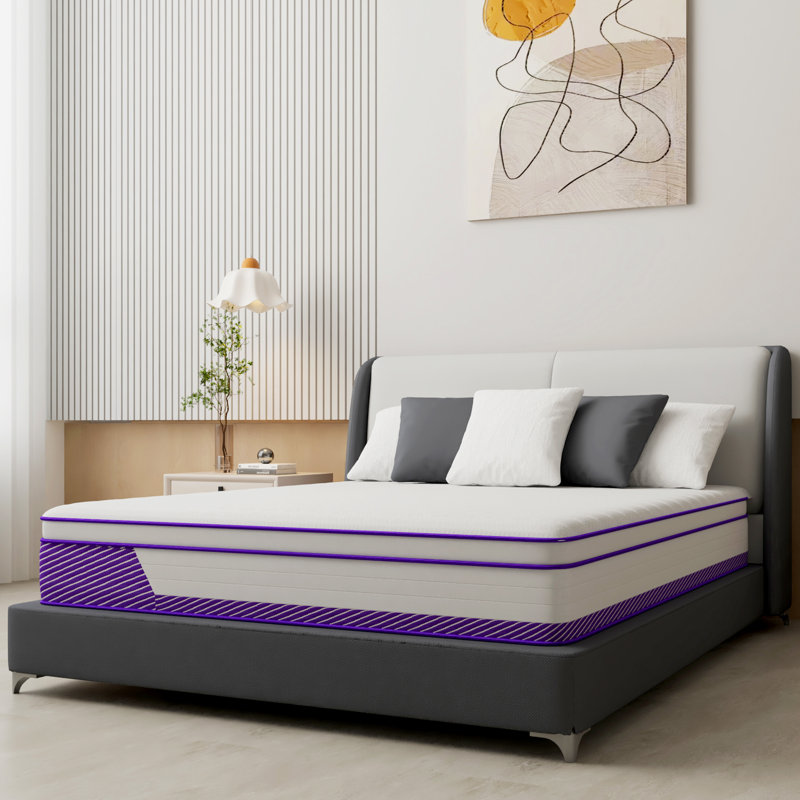 Matelas hybride à ressorts ensachés 8 po / 12 po / 14 po dans une boîte, Lit simple, 14"