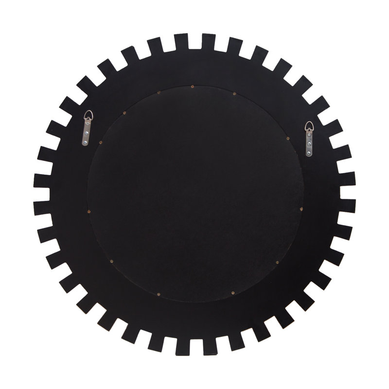 Axentie Round Wall Accent Mirror Hallway Sunburst Mirror, 80cm H x 80cm W