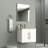 Wall-mounted Vanity With Soft Close Ceramic Basin Elegant Glossy White Bathroom Solution