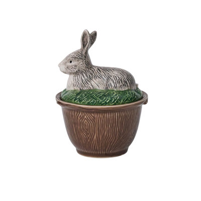 Forest Walk Rabbit Bowl With Lid