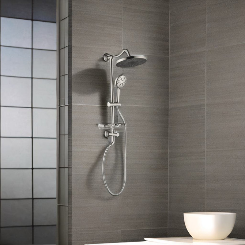 Complete Shower System, Brushed Nickel