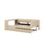 Lit plateforme tapissier pleine grandeur avec tablettes, bureau, lit gigogne et station de charge-1447951904